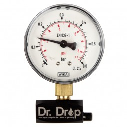 Manometër presioni Aqua Computer Pressure Gauge 34088, për ftohje me ujë, i zi