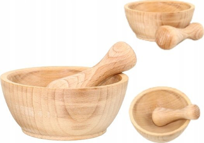 Havan kuzhine druri, dru ahu, 10.5cm, natyral
