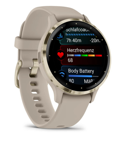 Ora smartwatch Garmin Venu 3S, AMOLED, 5 ATM, gri