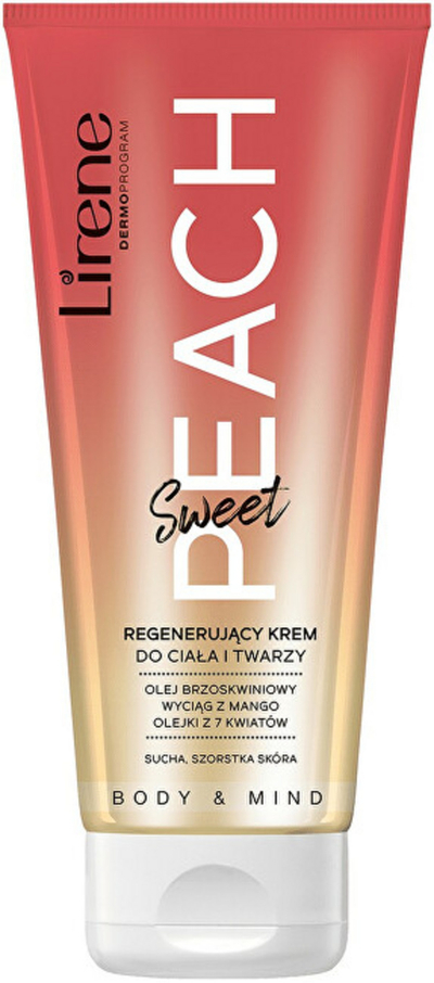 Krem i trupit Lirene Sweet Peach Mind and Body, 200 ml