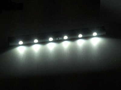 Dritë kuzhine për nën dollap Maclean MCE123, 6 LED, me sensor lëvizje, e bardhë
