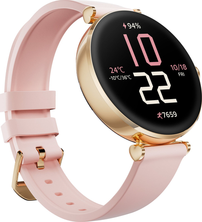 Orë smartwatch Kieslect Pura Gold, AMOLED, Bluetooth, për gra