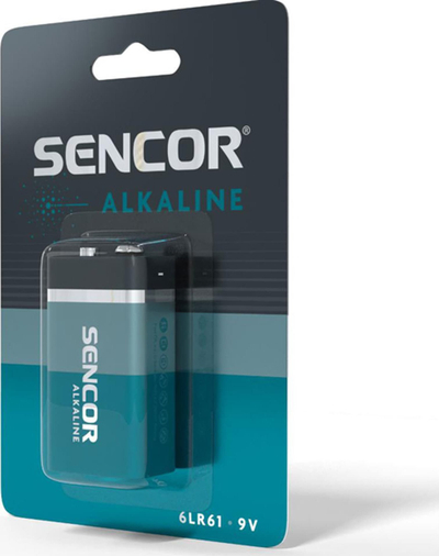 Bateri alkaline Sencor SBA 6LR61, 9V, njëpërdorimshme