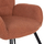 Kolltuk me stol Crawley 70x74x105Hcm (HM8918.22), portokalltë/ zezë