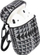 Kuti mbrojtëse TerraTec AirBox Fabric Grain 3 për AirPods, karikim pa tel, bardh e zi