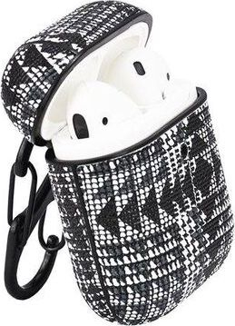 Kuti mbrojtëse TerraTec AirBox Fabric Grain 3 për AirPods, karikim pa tel, bardh e zi