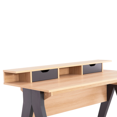 Tavolinë pune Rexin HM18290, melaminë 120x59x85.5 cm, sonoma me gri