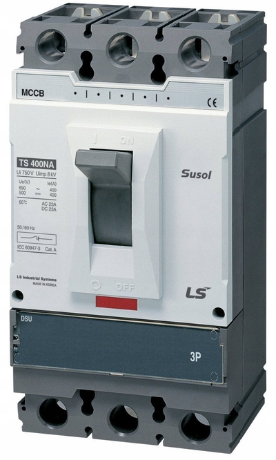 Shkëputës kompakt LS Susol TS400N DSU, 400A 3P, 50kA, gri