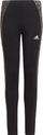 Leggings sportiv për kalamaj Adidas Printed Side Panel, moshat 7-15 vjeç, me panele me print anash, i zi