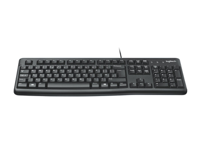 Tastierë Logitech K120, me kabllo, USB, e zezë