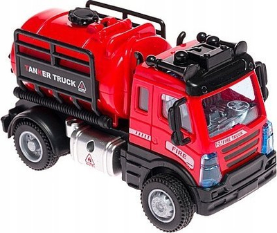 Lodër kamion zjarrfikës Adar Fire Brigade, shkallë 1:64, me drita dhe tinguj, e kuqe