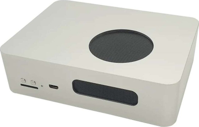 Kuti metalike Radxa RS119 Desktop Case, për Rock Pi, ventilim i integruar, argjendtë