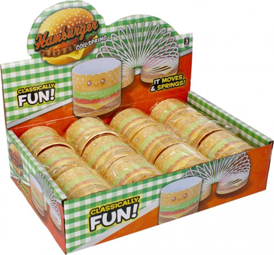 Lodër pranvere MEGA CREATIVE Burger, 8 cm, shumëngjyrëshe