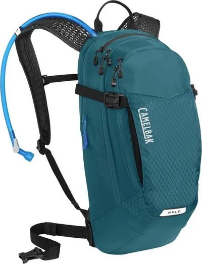 Çantë hidratuese CamelBak M.U.L.E., 12L, me rezervuar uji, blu Moroccan e zezë