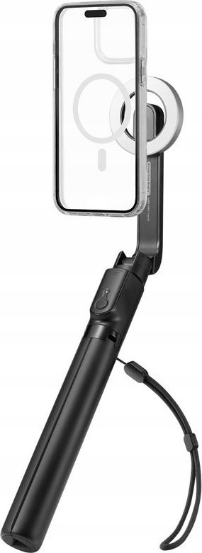 Селфи стап со статив Spigen MagSafe Tripod Selfie Stick Longer Version, продолжена верзија, за iPhone, црн