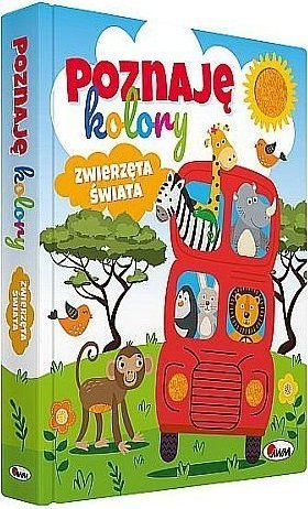Libër me prekje Learning Colors Animals of the World, mësim ngjyrash, për fëmijë