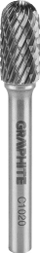 Freza metali Graphite HM Type C, 10 x 20 mm, bosht 6 x 45 mm, metalike