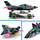 Set ndërtimi LEGO Jet Aircraft Vs Sports Car 60489, aeroplan dhe veturë garuese, shumëngjyrësh