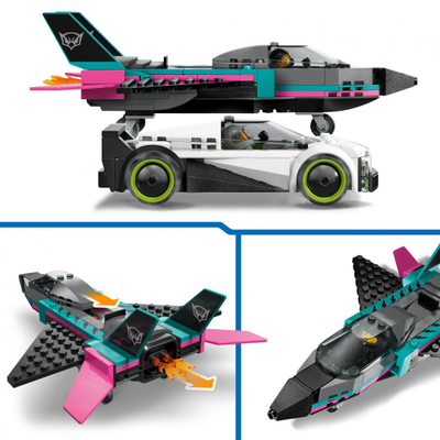 Set ndërtimi LEGO Jet Aircraft Vs Sports Car 60489, aeroplan dhe veturë garuese, shumëngjyrësh