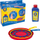 Lodër me flluska sapuni Pustefix Multi Bubbler, set me unazë gjigande dhe multi, solucion 250 ml, shumëngjyrëshe