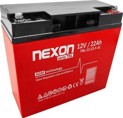 AGM батерија Nexon TNL 12-22-AD, 12V, 22Ah, сива