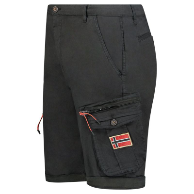 Панталони бермуди Geographical Norway Parento DB 317 M, regular fit, за мажи, црни