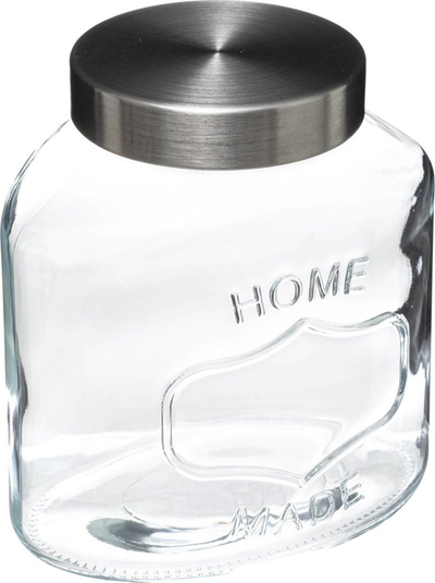 Set kavanoza qelqi 5Five, 3 copë, 2.5L, kapak çelik inox, transparent
