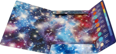 Dosje me gomë Starpak Galaxy A4, motiv kozmik, shumëngjyrëshe