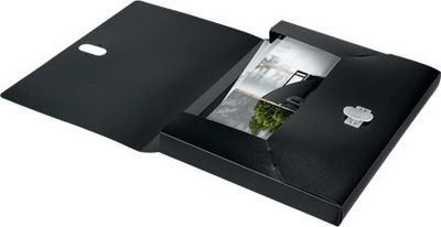 Dosje Leitz Recycle, A4, PP, e zezë - 2