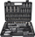 Set veglash Modeco MN-57-310, 94 copë, çelik karboni, kuti plastike e zezë