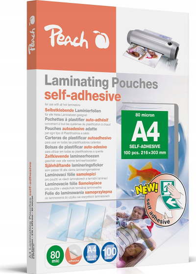 Fletë laminimi Peach S-PP580-15, A4, vetëngjitëse, 100 copë