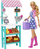 Set loje Barbie Careers Farmers Market, me kukull bionde, me mobilje edhe aksesorë, shumëngjyrësh