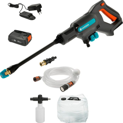 Lavapresion Gardena AquaClean 24 18V P4A Premium Set, portativ, me bateri 18V