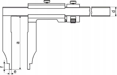 Kaliper preciz kontrolli Beta, 400 x 150 mm, DIN 862, inoks