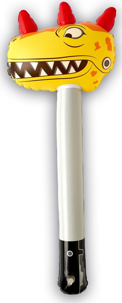 Lodër fryrëse Fortnite Bitemark Inflatable Pick për fëmijë, dizajn dinosauri, shumëngjyrëshe