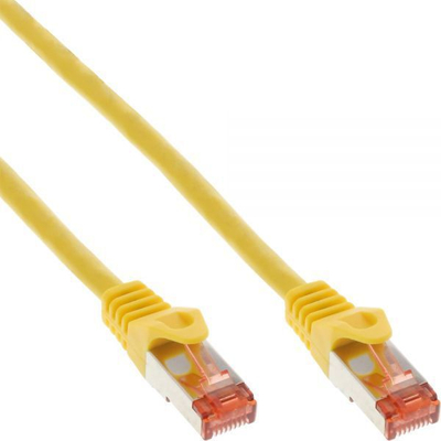 Kabllo InLine Patchcord S/ FTP, PiMF, Cat.6, PVC, 0.5m, e verdhë 
