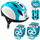 Set mbrojtës për fëmijë, helmetë 53 56 cm, mbrojtëse gjunjë dhe bërryla, shumëngjyrësh