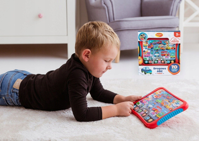 Lodër edukative Kids Hits Hit Pad, për kalamaj 3+, makina dhe kamionë, shumëngjyrëshe