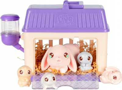 Set lodër interaktive Little Live Pets Mama Surprise Minis, lepurush me strofull, për fëmijë 5+