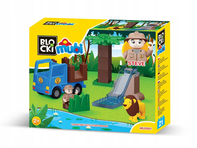 Set bllokash ndërtimi Blocki Mubi Great Adventures Jungle, lodra edukative, shumëngjyrëshe