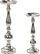 Set mbajtëse qirinjsh DAMRU, metal, 2 copë, argjend