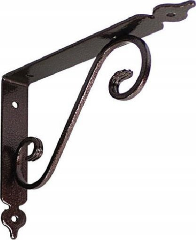Mbajtëse rafti Bolis Toscania 140mm, çelik, stil rustik, bakër i çekiçum