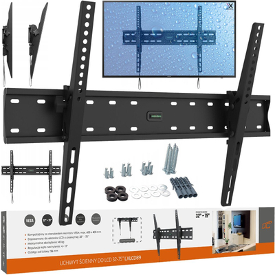 Mbajtëse muri për TV LTC Strong, 37-99\", deri 50 kg, e zezë