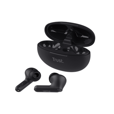 Dëgjuese Trust Yavi Bluetooth, të zeza