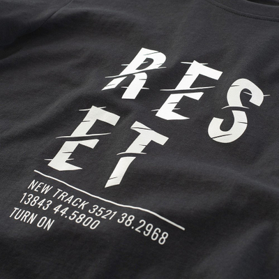 Bluza me mëngë të shkurtra RESET, pambuk 100%, për meshkuj, e bardhë
