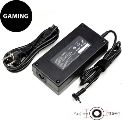 Adapter karikues për laptop Extra Digital HP 200W, 19.5V 10.3A, prizë 4.5mm x 3.0mm, i zi