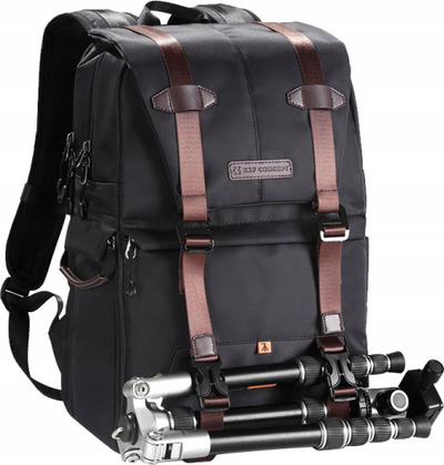 Shpinore fotografike K&amp;F Concept Foto 20L KF13.092, për DSLR dhe laptop 15.6", e zezë