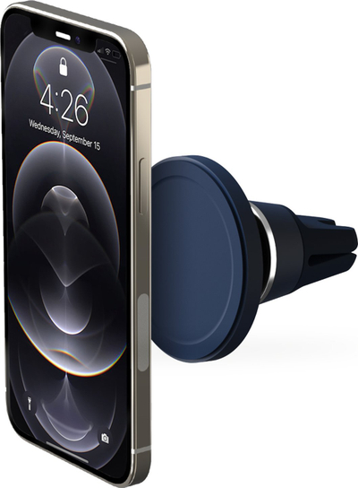 Mbajtës telefoni për makinë iOttie Velox Magnetic, për iPhone MagSafe, për grilë ajri, i zi