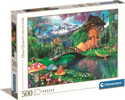 Puzzle Clementoni Christmas Train, 500 pjesë, 49 x 36 cm, shumëngjyrësh