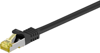 Kabllo MicroConnect patch S/FTP, RJ45, Cat7, 1m, e zezë